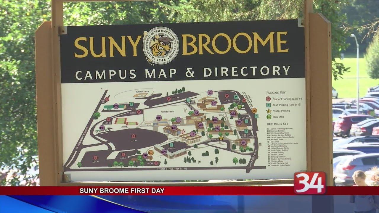 broome community college campus map Suny Broome First Day Youtube broome community college campus map