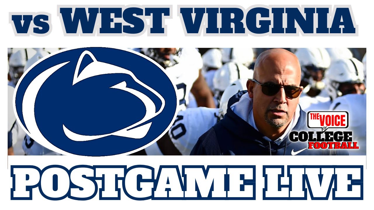 Penn StateWest Virginia Postgame LIVE YouTube