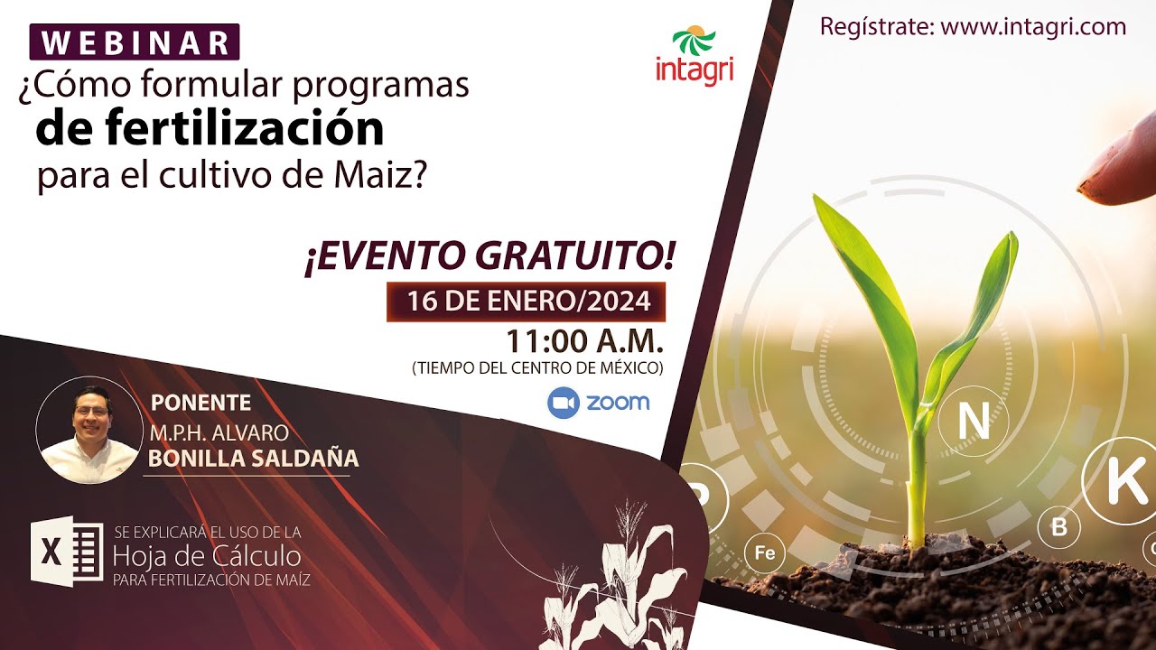 Webinar gratuito: ¿Cómo formular programas de fertilización para el cultivo de Maíz?