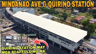 Quirino Station may scaffolding na MRT7 MINDANAO AVE STATION & QUIRINO STATION UPDATE 04/23/2024
