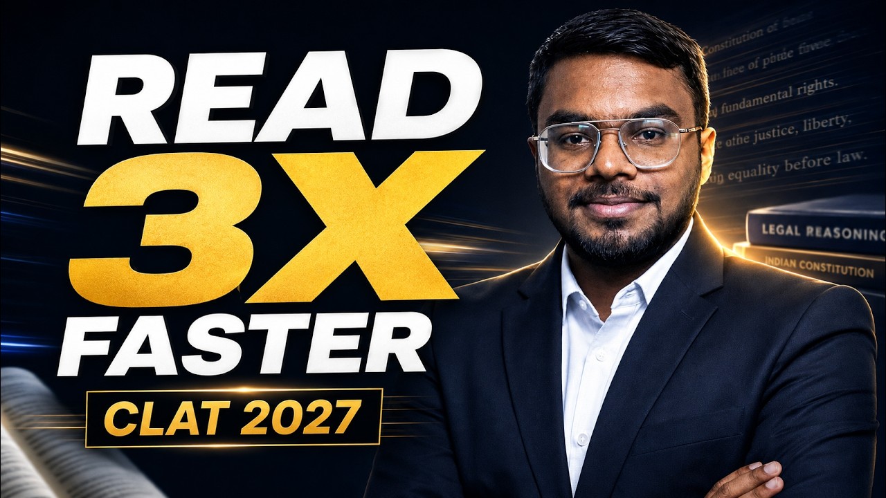 How to Increase Reading Speed for CLAT 2027 ⚡ Read 2X Faster in English ...