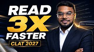How to Increase Reading Speed for CLAT 2027 ⚡ Read 2X Faster in English