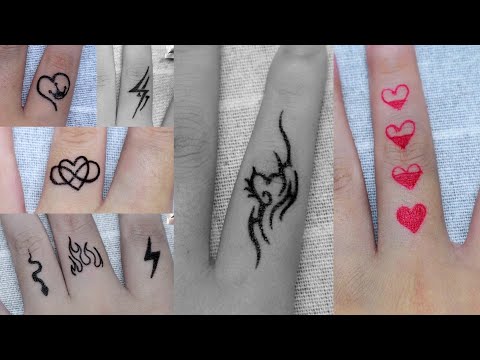 Video How to make simple DIY tattoo designs at home with... - youtube