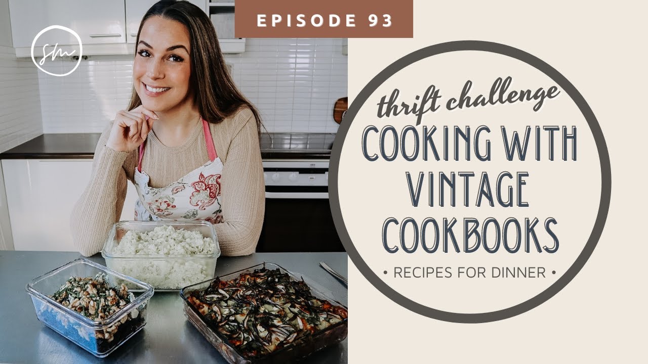 THRIFT and COOK | Cooking From Thrifted Cook Books | VINTAGE COOKBOOKS | Thrifting Books for Cooking