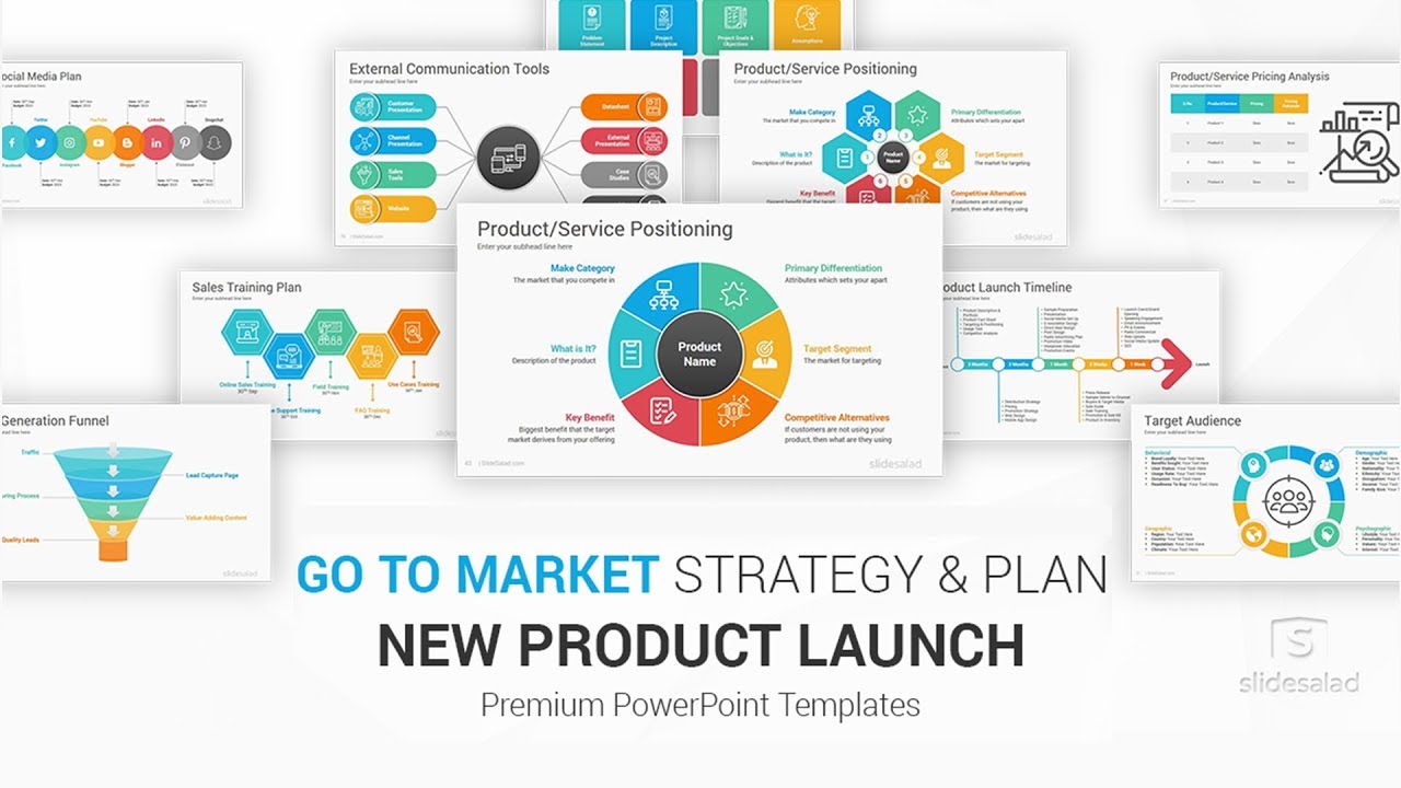 marketing plan ppt  Update  New Product Launch Go To Market Plan and Strategy PowerPoint Template