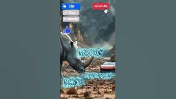 "The Ultimate Power: Rhino-Lamborghini Fusion via AI Creation!"  #animalfusion #ai