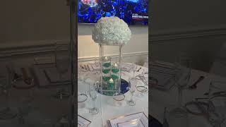 Wedding centerpiece and table setting