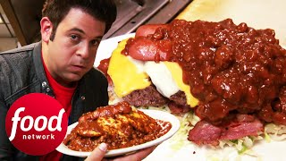 Adam Wrestles To Finish 6.5 Lbs Jonny B Good Challenge | Man v Food image