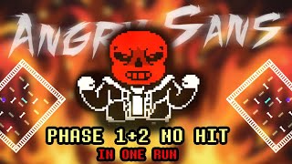 Angry Sans - Phase 1+2 No Hit IN ONE RUN (Second Ever)