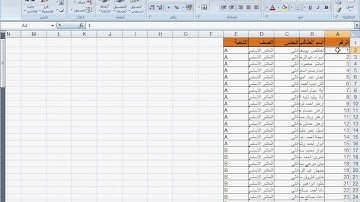 برنامج الاكسل - المحاضرة الاولى الجزء الاول 1
