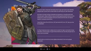 Bless Unleashed ps4 closed Beta