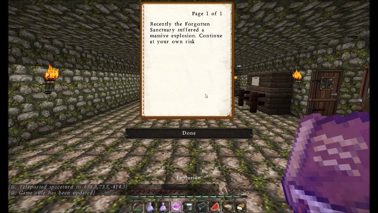 Spacenerd Plays: Chainlink Islands Minecraft Adventure Map Part 1 Forgotten Sanctuary - Episode 2