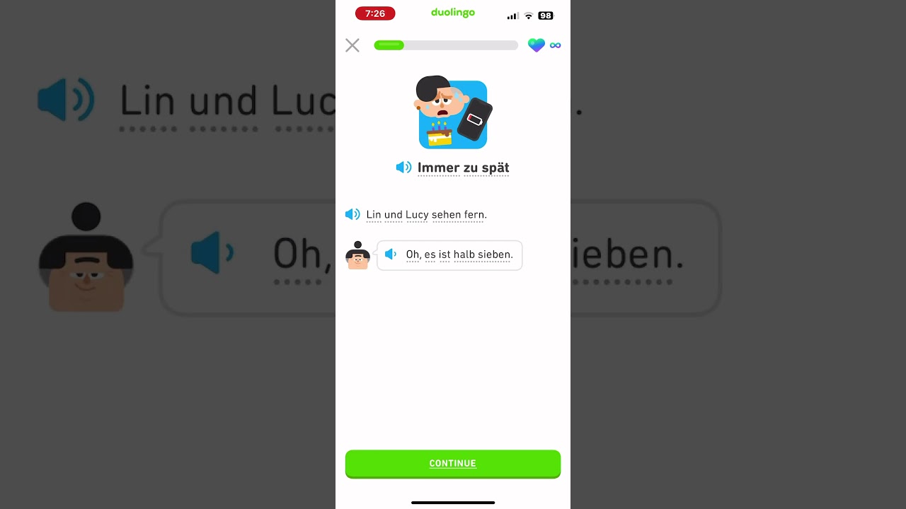 Sneakpeak Let’s read German Duolingo Stories 