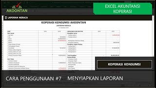 Excel Akuntansi Koperasi #7 : Mencetak Laporan Keuangan Dan SHU (Konsumsi)