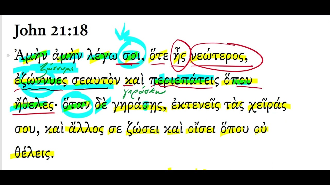 John 21:18 - YouTube