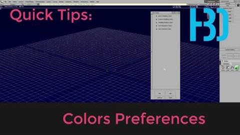 Alias Quick Tips: Color Preferences