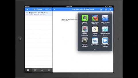 iPad Basics - Opening a Dropbox File in CloudOn