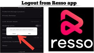 How to Logout from Resso app | Resso app say Logout kaise karey | Techno Logic | 2021 screenshot 1