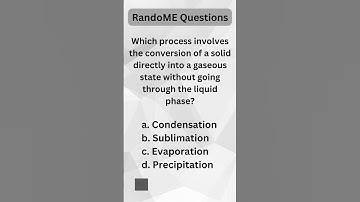 Process of solid into a gaseous state without going through the liquid phase?