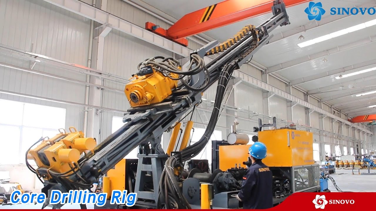 Full Hydraulic Core Drilling Rig Diamond Linear Controlled For Deep Hole