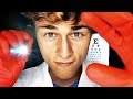 Asmr eye exam roleplay  follow the light whispering personal attention