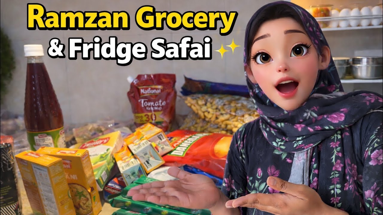 Ramzan Ki Tayyari | Grocery Shopping & Fridge Safai ✨