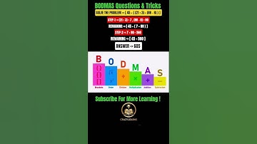 Math Reasoning | BODMAS | Questions | Tricks | Coding-Decoding #ssc #exam #maths #tricks #new #ai