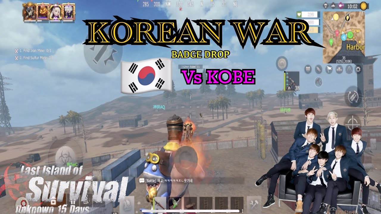 BADGE DROP AGAINST KOREAN LEGIONS|Last Island Of Survival