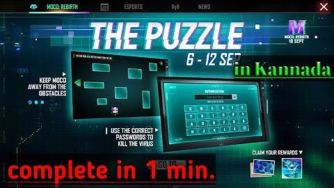 complete new elite moco puzzle event in Kannada #freefire #kannada