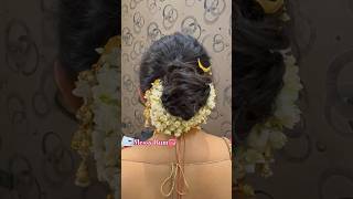 Messy Bun Hairstyle 💞👰♀️🥀 #bunhairstyle #messybunhairstyle #hairstyle #messybun