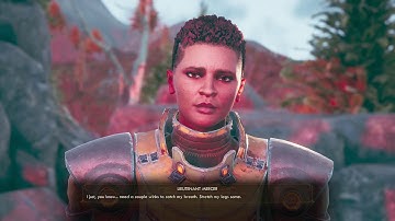The Outer Worlds Lieutenant Mercer Conversation Options Lie Persuade or Intimidate or Ignore