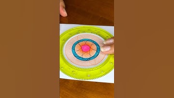 Oddly Satisfying Spirograph Drawing You Can’t Look Away From! 😍✍️ #ひまつぶし #スピログラフ #Art #shorts