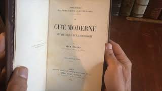 Modern City philosophy metaphysical sociology 1898 Izoulet fine leather book French spiritualism