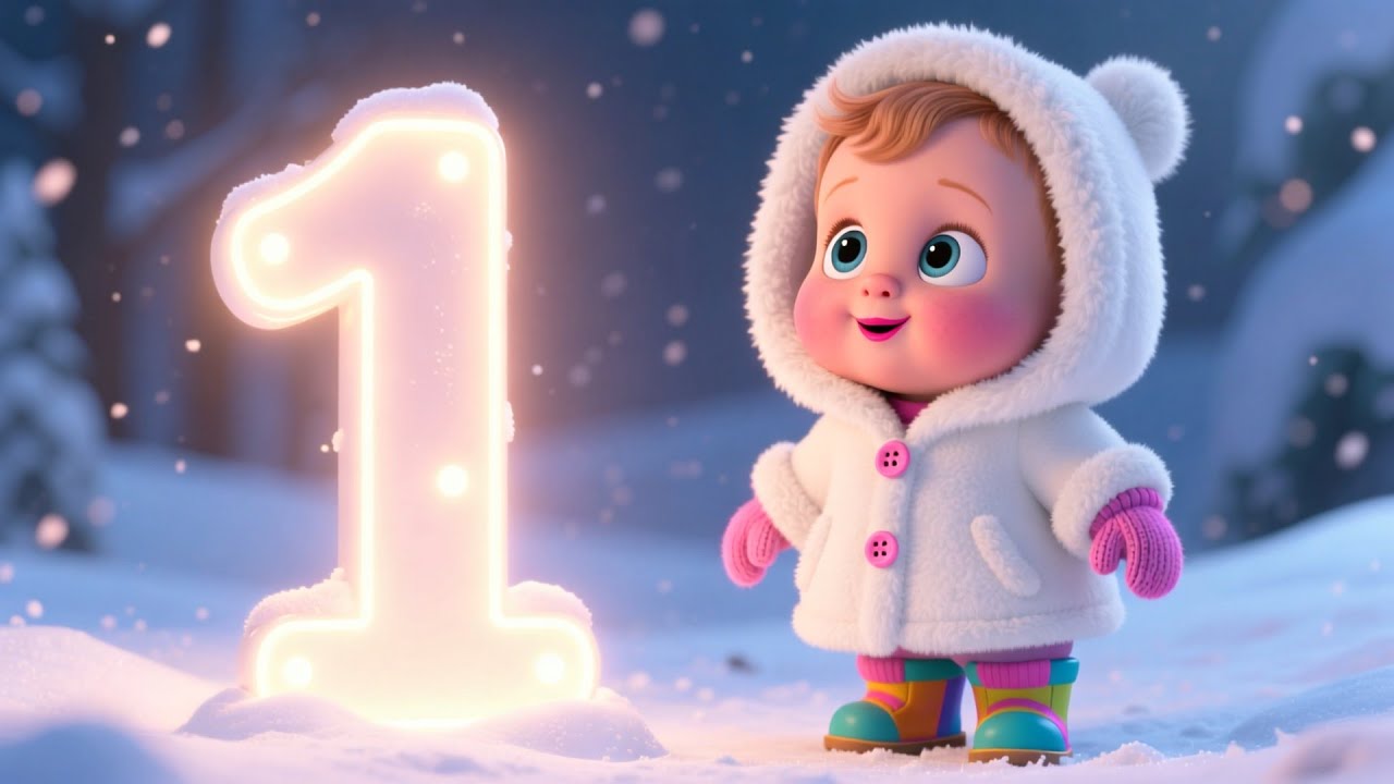 Bright Xmas 123 w Baby 🎄 Counting Song for Kids | Learn Numbers During Christmas Fun