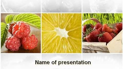 Vitaminized Berry PowerPoint Template by PoweredTemplate.com