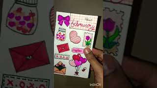 Aesthetic journal💖 aesthetic february idea. #subscribe