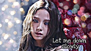 Download Lagu Jisoo - Let me down slowly (slowed) - {FMV} MP3