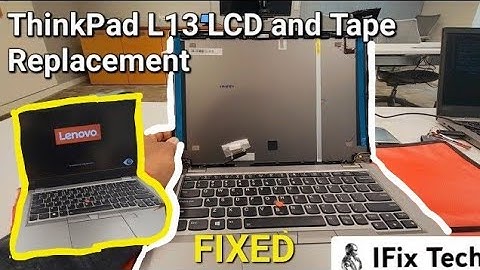 Lenovo Thinkpad L13 LCD Screen Replacement - How to replace LCD With Holding Tape ❌️ 💻 ❌️