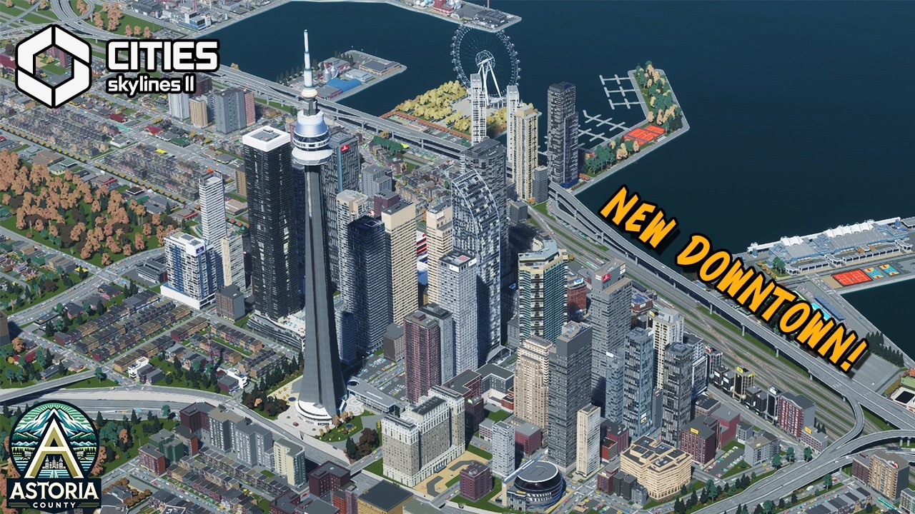 Downtown Redevelopment Project in Cities Skylines 2