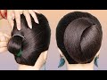 Easy Hair Bun Styles For Medium Long Hair _ Simple Juda Hairstyle For Wedding For Girls #Hairstyling