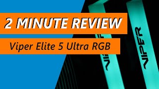 Why Are They Selling This Ram At 6000Mhz? Patriot Viper Elite 5 Ultra Rgb Ddr5-6000 2X24Gb Review