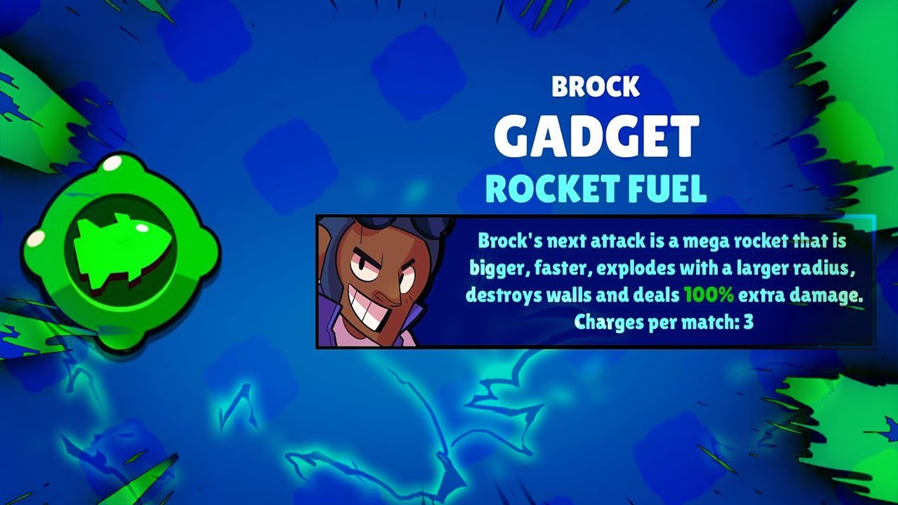 Unlock Brock New Gadget Rocket Fuel Is Op Brawl Stars Youtube