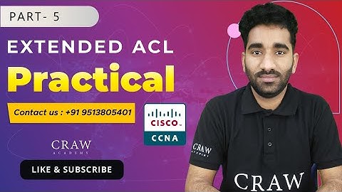 84. How to deny Telnet with the help of ACL |  Deny Telnet using extended ACL | 200-301 | Part - 5
