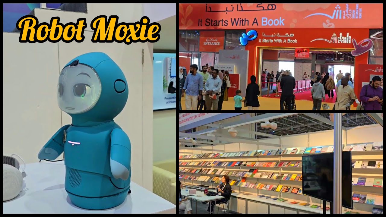 Meet Robot Moxie/Helpful for kids on the autism spectrum/Sharjah International Book Fair 2024/ Books