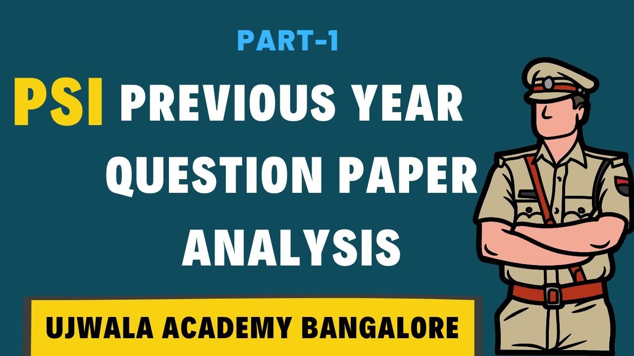 KSP PSI-2021 Question Paper Analysis  |  PART - 1