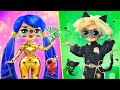 Rich Ladybug VS Broke Cat Noir / 30 Manualidades LOL Surprise