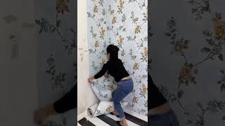 #DIYHomeDecor #WallpaperInstallation #RoomMakeover #InteriorDesign #VintageAesthetic #HomeRenovation