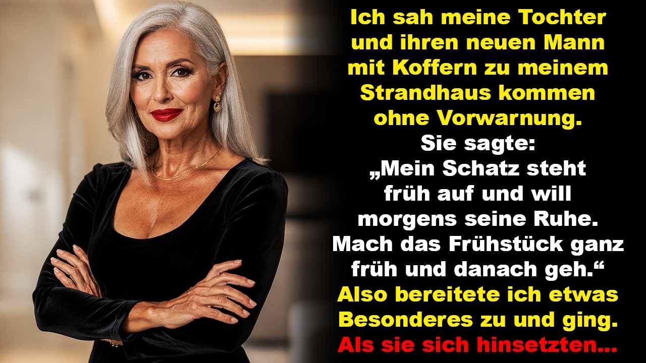 „Mein Mann will früh Ruhe. Bedien uns und geh“, sagte meine Tochter. Doch ich tat etwas anderes!