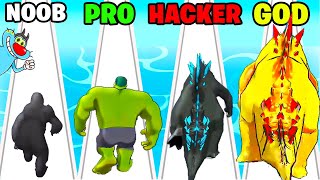 NOOB vs PRO vs HACKER vs God | In Monster Draft 3D | With Oggy And Jack | Rock Indian Gamer |