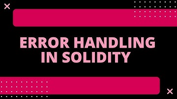 Error Handling In Solidity | Ronak Doshi